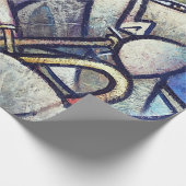 Modern Cubist Jazz Musicians Art Wrapping Paper ラッピングペーパー (角)