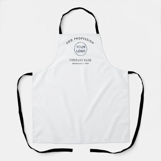 Modern Curve Logo Design Company エプロン (正面)