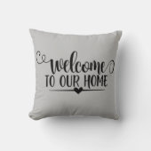 modern cushion welcome to our home クッション (正面)