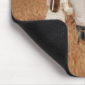 Modern Custom 4 Photo Collage Mousepad マウスパッド (コーナー)