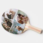 Modern Custom 4 Photo Collage Ping Pong Paddle 卓球ラケット (横)