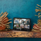 Modern custom 5 photo collage family フォトプラーク (側面)