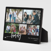 Modern custom 5 photo collage family フォトプラーク (側面)