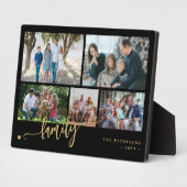 Modern custom 5 photo collage family フォトプラーク (側面)
