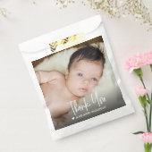 Modern Custom Baby Photo Thank You  フェイバーバッグ (封をした状態)