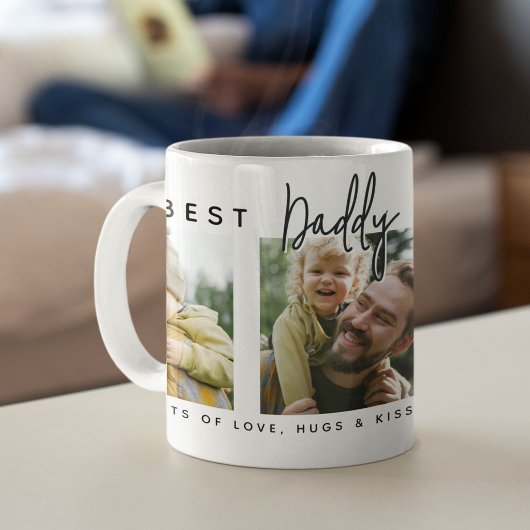 Modern Custom Best Daddy Ever | 3 写真 コーヒーマグカップ