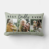 Modern Custom Best Daddy Ever | 3 Photo ランバークッション (正面)
