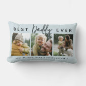 Modern Custom Best Daddy Ever | 3 Photo ランバークッション (正面)