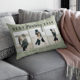 Modern Custom Best Mommy Ever 3 写真 ランバークッション