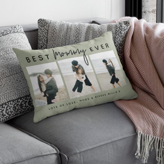 Modern Custom Best Mommy Ever | 3 写真 ランバークッション