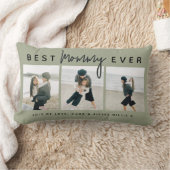 Modern Custom Best Mommy Ever | 3 写真 ランバークッション (ブランケット)