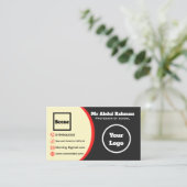 Modern Custom Business Card 名刺 (スタンド正面)