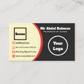 Modern Custom Business Card 名刺 (正面)