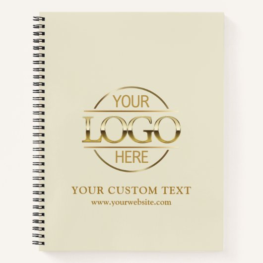 Modern Custom Business Company Logo Promotional ノートブック (正面)