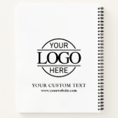 Modern Custom Business Company Logo Promotional No ノートブック (裏面)