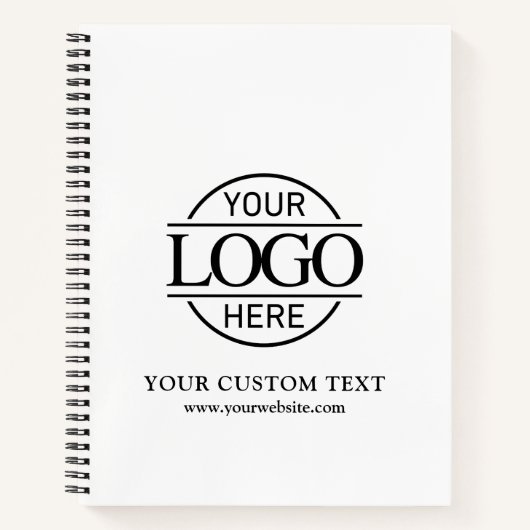 Modern Custom Business Company Logo Promotional No ノートブック (正面)