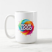 Modern Custom Business Logo Branded Large コーヒーマグカップ (左)