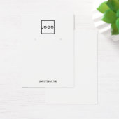 Modern Custom Business Logo Earring Display Cards (デスク)