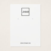 Modern Custom Business Logo Earring Display Cards (正面)