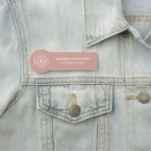 Modern Custom Business Logo Magnetic Employee 名札 (インサイチュ)