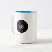 Modern Custom Business Logo Two Tone Mug ツートーンマグカップ (正面左)