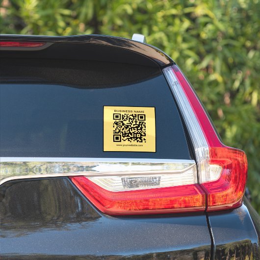 Modern Custom Business Name Url QR Code Template シール (車体側面)