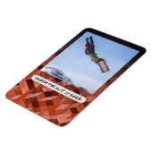 Modern Custom Caption Flexible Photo Magnet マグネット (左側)