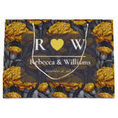 Modern Custom Carnation Charm Summer Wedding ラージペーパーバッグ (正面)