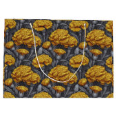 Modern Custom Carnation Charm Summer Wedding ラージペーパーバッグ (裏面)