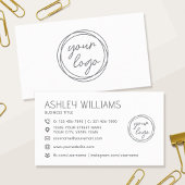 Modern Custom Color Logo Professional White 名刺