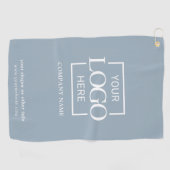 Modern Custom Company Business Logo Blue Branded  ゴルフタオル (横)