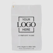 Modern Custom Company Business Logo Gray Branded  ゴルフタオル (正面)