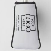 Modern Custom Company Business Logo Gray Branded  ゴルフヘッドカバー (回転90)