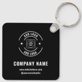 Modern Custom Company Logo Branded Keychains キーホルダー (裏面)