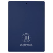 Modern custom company logo business branded クリップボード (裏面)