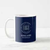 Modern custom company logo business branded  コーヒーマグカップ (左)