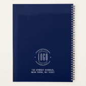 Modern custom company logo business branded プランナー手帳 (裏面)