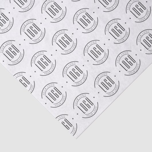 Modern custom company logo business branded 薄葉紙 (詳細)