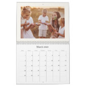Modern Custom Family Name Photo Calendar 2026 カレンダー (3月 2026)