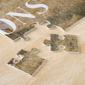 Modern Custom Full Photo & Family Name ジグソーパズル (側面)