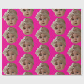 Modern Custom Funny Gift Birthday Party Christmas  ラッピングペーパー (フラット)