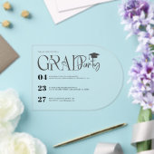 Modern Custom Graduation Party Invite アクリル招待状 (インサイチュ (ウェディング))