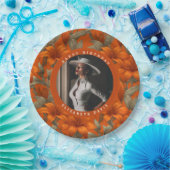 Modern Custom Lilies Themed Birthday Party ペーパープレート (パーティー)