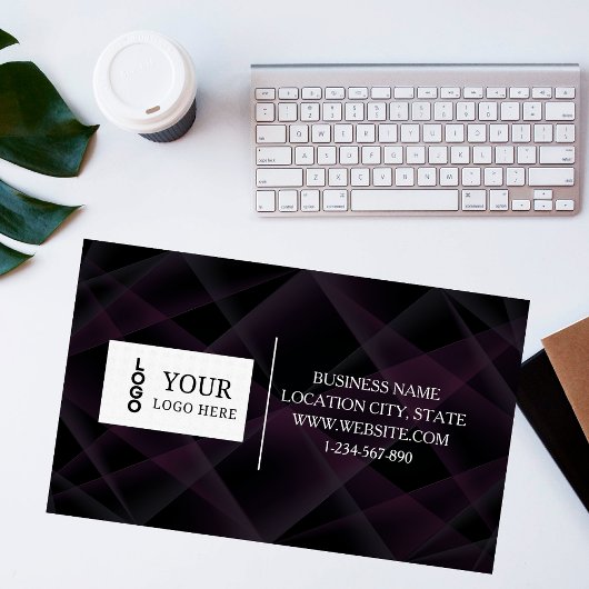 Modern Custom Logo and QR Code Business Card 名刺