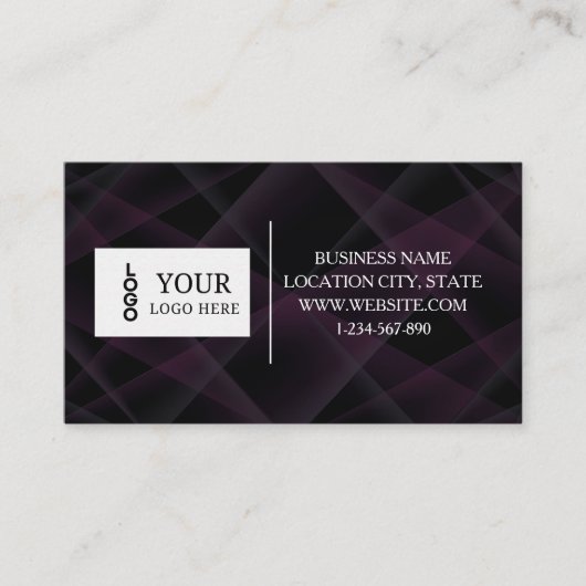 Modern Custom Logo and QR Code Business Card 名刺 (正面)