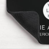Modern Custom Logo Black Professional Business マウスパッド (コーナー)