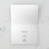 Modern Custom logo Customer Appreciation Simple サンキューカード (内部)