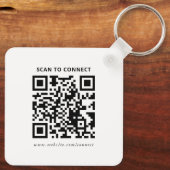 Modern Custom Logo QR Code Business Promotional キーホルダー (裏面)