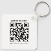 Modern Custom Logo QR Code Business Promotional キーホルダー (裏面)