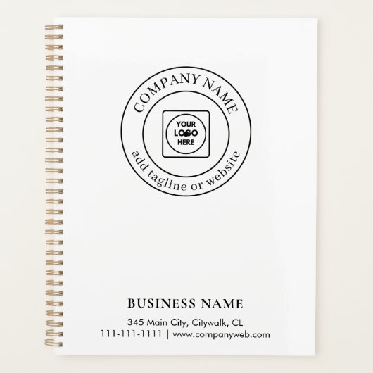 Modern Custom Logo Small Business Promo Planner プランナー手帳 (正面)